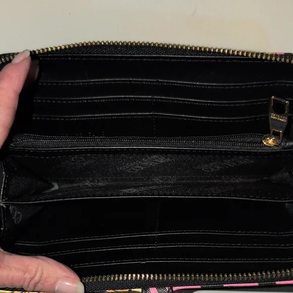 Versace Jeans Couture Pink, Gold, and Black Wallet - Picture 6 of 16